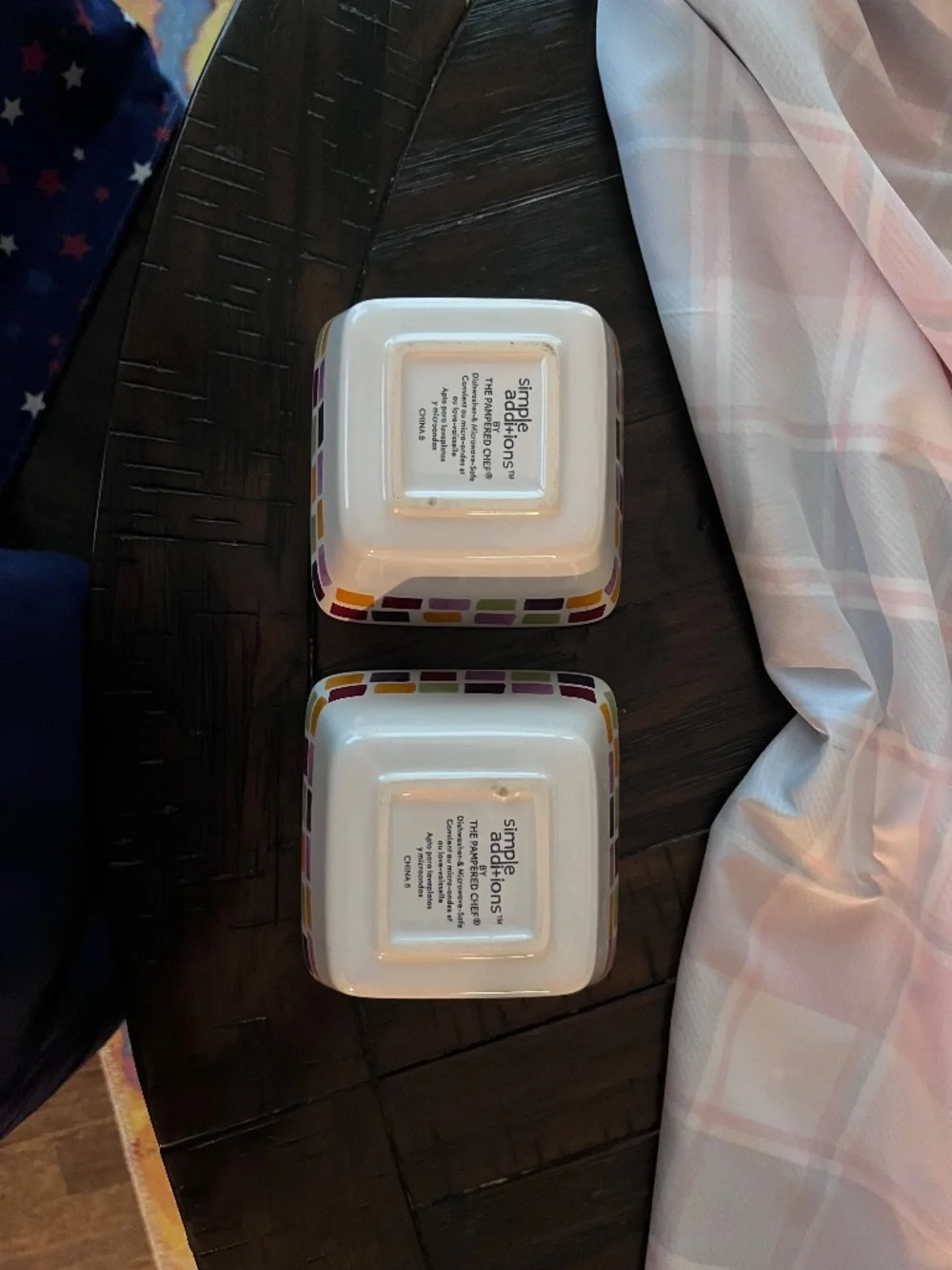 Retired Pampered Chef Simple Additions Tiles Platter & Matching Bowls Set